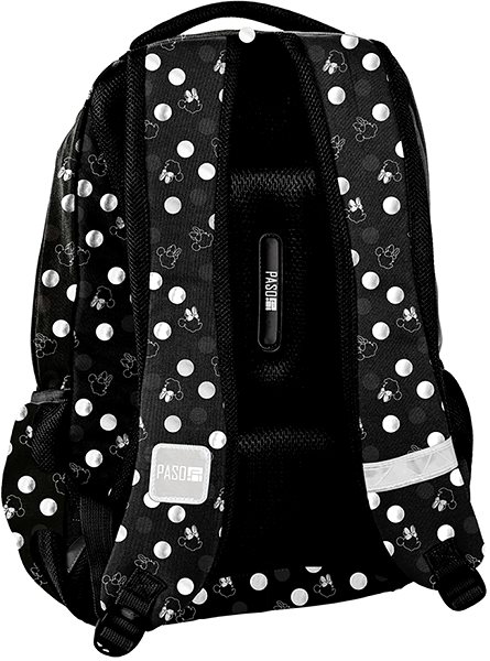 School Backpack PASO School backpack Minnie Mouse with polka dots ...