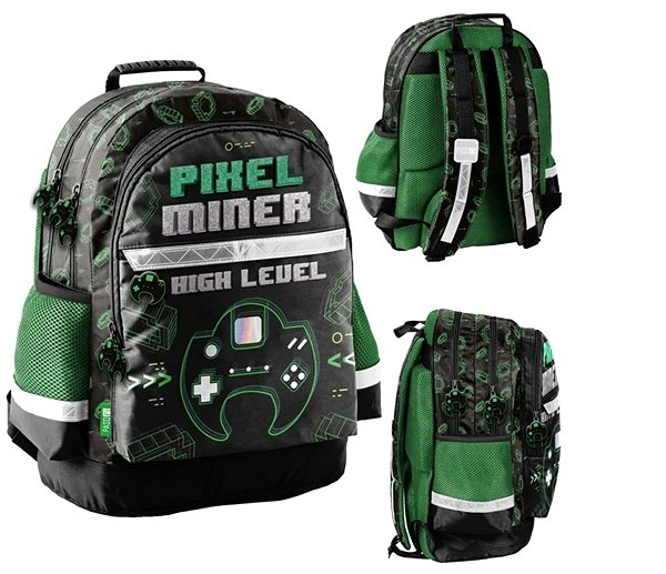 School backpack PASO School backpack Game Pixel Miner .