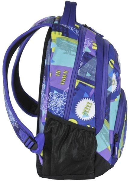 School backpack PASO Student school backpack Unique Wolf in Town .