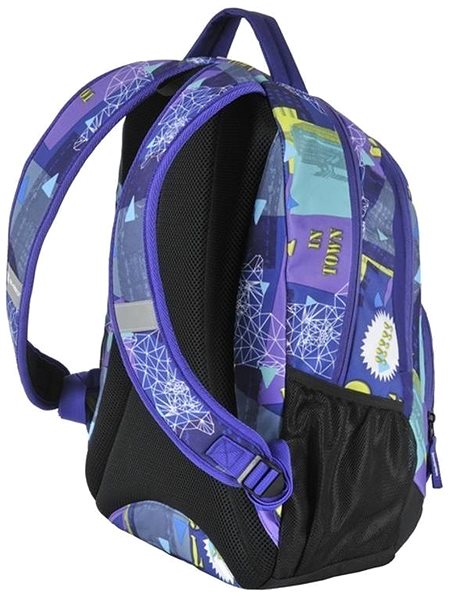 School backpack PASO Student school backpack Unique Wolf in Town .