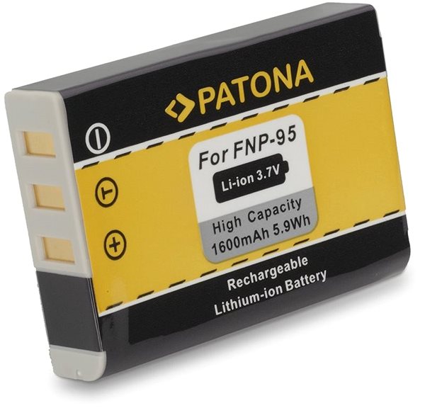Fényképezőgép akkumulátor PATONA Fuji NP-95-höz 1600mAh Li-Ion ...