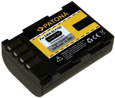 Fényképezőgép akkumulátor PATONA Panasonic DMW-BLF19-hez 1860mAh Li-Ion ...
