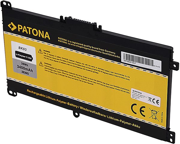 Laptop akkumulátor PATONA - ntb HP Pavilion X360 3400mAh Li-Pol 11,55V BK03 / BK03XL ...