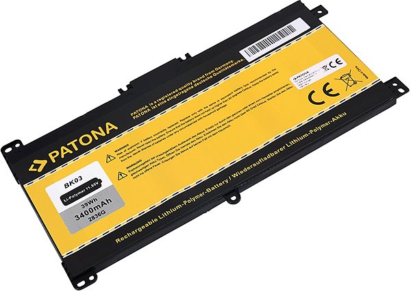 Batéria do notebooku PATONA pre ntb HP Pavilion X360 3400 mAh Li-Pol 11,55 V BK03/BK03XL ...