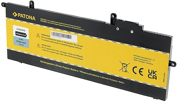 Batéria do notebooku Patona pre Lenovo Thinkpad A285 / X280 3 900 mAh Li-Pol 11,4 V 01AV470 ...