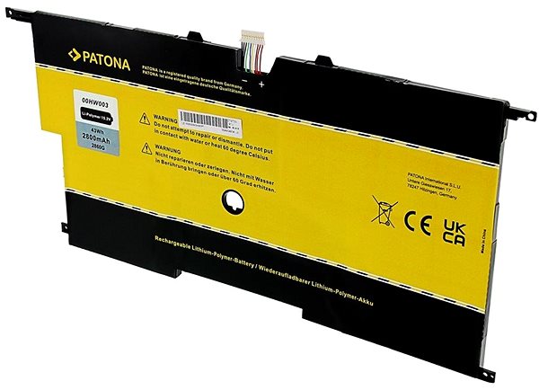 Batéria do notebooku Patona pre Lenovo Thinkpad X1 Carbon Gen.3  2 800 mAh Li-Pol 15,2 V 45N1703 ...