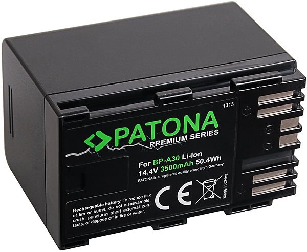 Batéria do kamery PATONA pre Canon BP-A30/BP-A60 3500 mAh 14,4 V Li-Ion PREMIUM ...