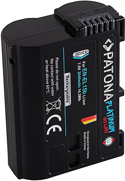 Fényképezőgép akkumulátor PATONA a Nikon EN-EL15B 2040mAh Li-Ion Platinumhoz ...