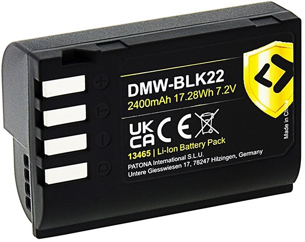 Batéria do fotoaparátu PATONA pre Panasonic DMW-BLK22 2400 mAh Li-Ion Protect ...