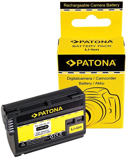 Fényképezőgép akkumulátor PATONA Nikon EN-EL15 1600mAh Li-Ion 7V ...