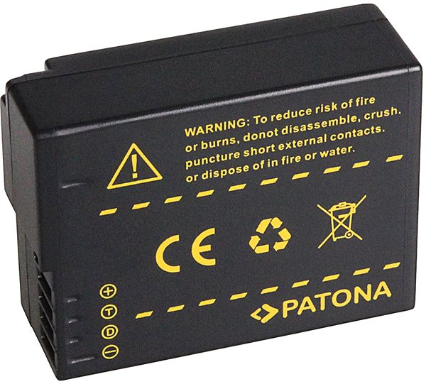 Kamera-Akku PATONA für Panasonic DMW-BLC12 1000mAh Li-Ion 7.2V mit Infochip ...