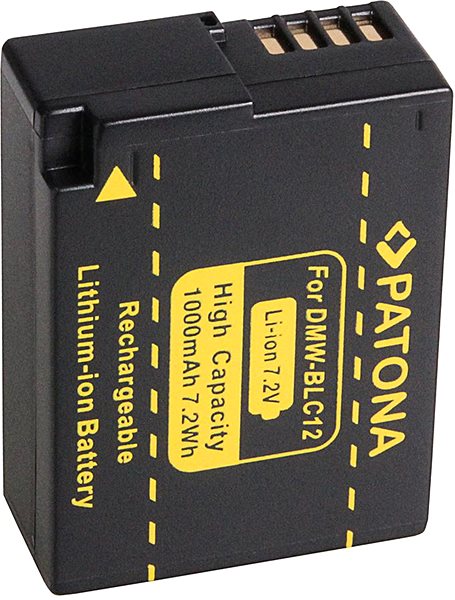 Batéria do fotoaparátu PATONA pre Panasonic DMW-BLC12 1000 mAh Li-Ion 7,2 V s infočipom ...