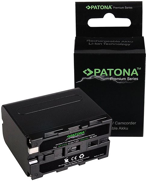 Fényképezőgép akkumulátor PATONA Sony NP-F970 7800mAh Li-Ion 7,2V ...