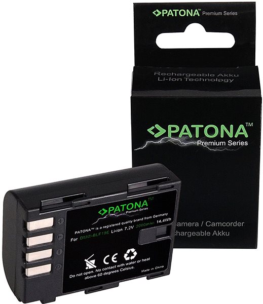 Batéria do fotoaparátu PATONA pre Panasonic DMW-BLF19 2000 mAh Li-Ion 7,2V Premium ...