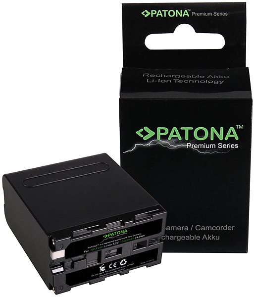 Kamera-Akku PATONA Akku für Sony NP-F990 - 10400 mAh Li-Ion - 7,2 Volt Premium ...