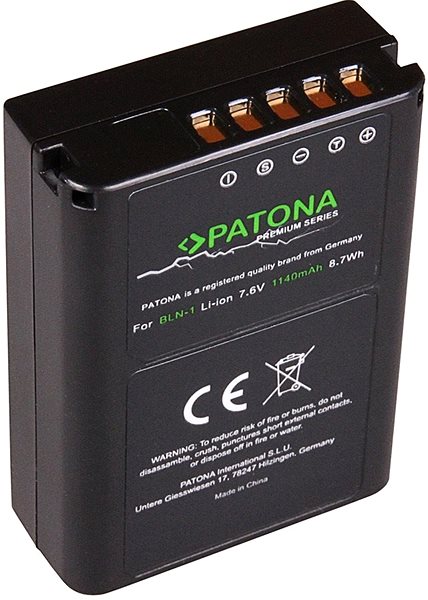 Fényképezőgép akkumulátor PATONA Olympus PS-BLN1 1140mAh Li-Ion 7,6V ...