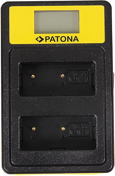 Nabíjačka batérií fotoaparátov a videokamier PATONA pre Dual Fuji NP-W126 s LCD, USB ...