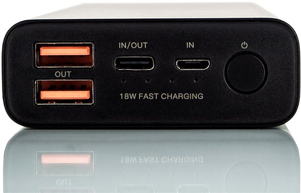 Power bank Eloop E37 22000mAh Quick Charge 3.0+ PD (18W) Black Csatlakozási lehetőségek (portok)