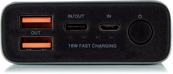 Power bank Eloop E37 22000mAh Quick Charge 3.0+ PD (18W) Grey Csatlakozási lehetőségek (portok)