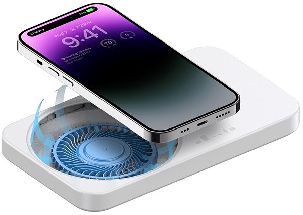 Kabelloses Ladegerät Eloop W9 15W 2in1 Cooling Wireless Charger, white ...
