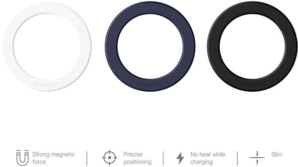 Phone Holder Eloop Magnetic Ring, blue ...