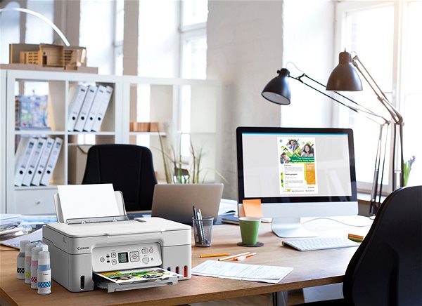 Inkjet Printer Canon PIXMA G3470 white ...