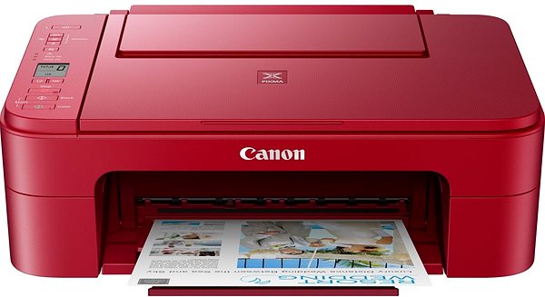 Inkjet Printer Canon PIXMA TS3352 red Features/technology