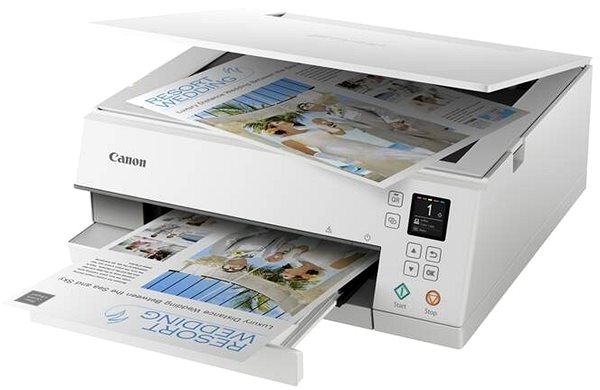 Inkjet Printer Canon PIXMA TS6351A White ...