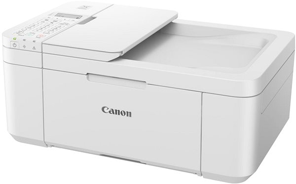Tintenstrahldrucker Canon PIXMA TR4651 - weiß Seitlicher Anblick