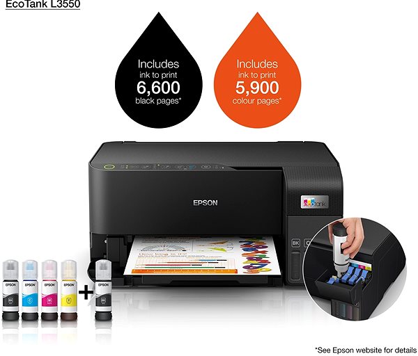 Tintenstrahldrucker Epson EcoTank L3550 ...