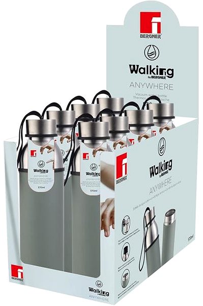 Thermos BERGNER bottle stainless steel, 0,57 l, green ...