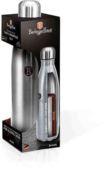 Thermos BERLINGERHAUS stainless steel bottle, 0,5 l, stainless steel ...
