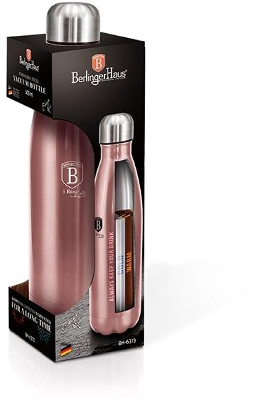 Thermos BERLINGERHAUS stainless steel bottle, 0,5 l, I-Rose Edition ...