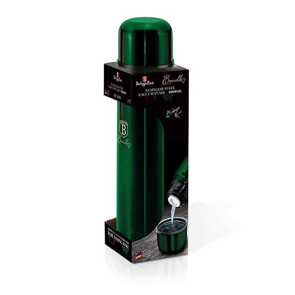 Thermos BERLINGERHAUS stainless steel 1 l, Emerald Collection ...