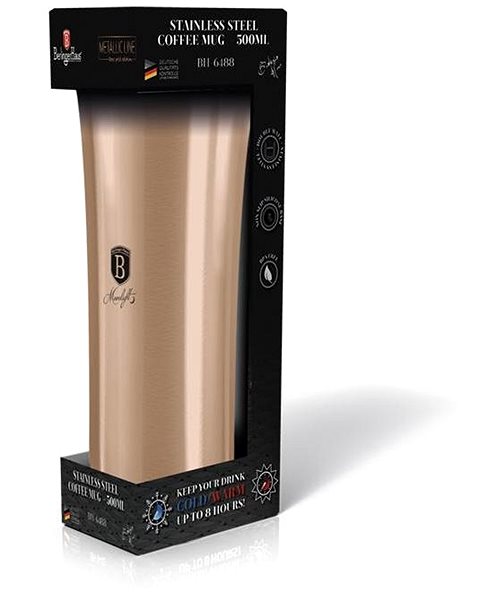 Thermal Mug BERLINGERHAUS Thermo mug 500 ml, Rosegold Metallic Line ...