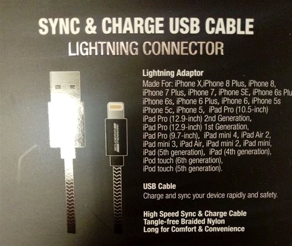 Data Cable SCUDERIA FERRARI|Ferrari Charging Cable for iPhone, Black| Features/technology
