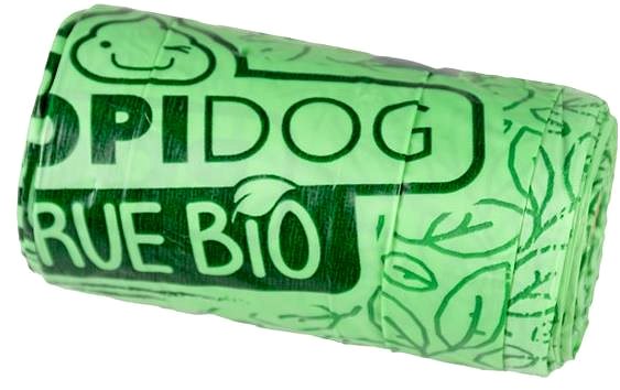 Vrecká na psie exkrementy DUVO+ True BIO Rastlinné, biologicky rozložiteľné vrecká na psie exkrementy 15 ks ...