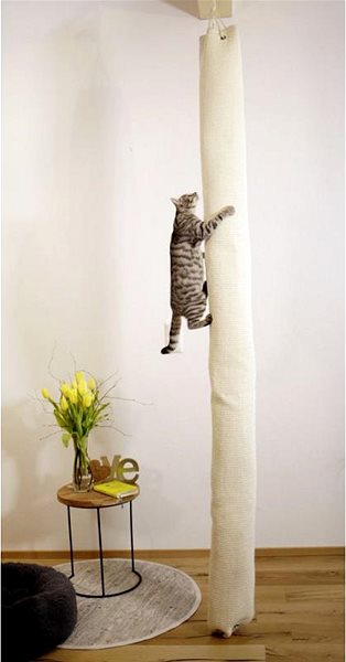 Kerbl Cat Scratching Post Bag Climber, sisal hanging, 260 × 16 × 16 cm .