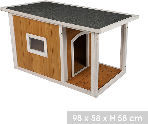 DOCHTMANN Wooden Modern Dog Kennel 98 × 58 × 58cm.