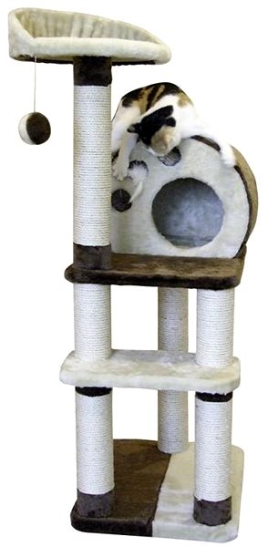 Kerbl Planet X cat scratching post brown/beige .