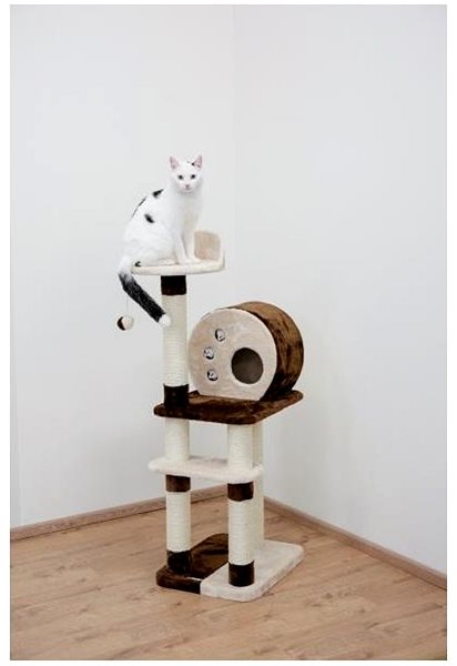 Kerbl Planet X cat scratching post brown/beige .