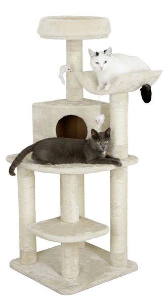 Kerbl Zirkonia corner cat scratching post 50 × 50 × 130 cm, beige .
