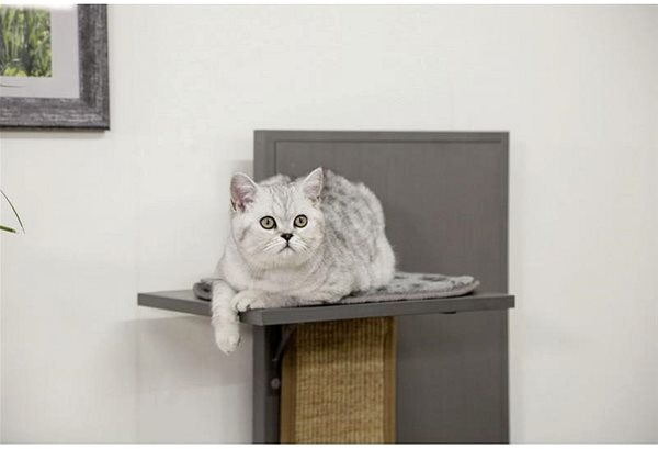 Škrabadlo pre mačky Kerbl Alex 152 × 42 × 42 cm, sivé ...