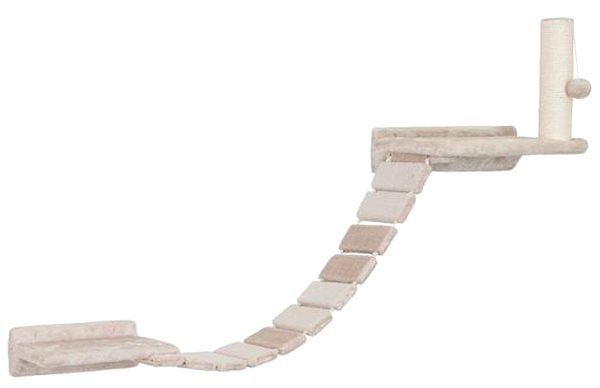 Kerbl Matterhorn cat scratching post, set of wall-mounted floors, beige, 6 pcs.