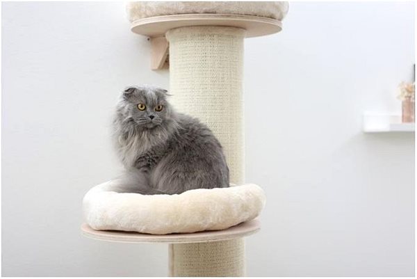 Cat scratching post Kerbl Dolomit Tower 38 × 187 cm, beige .