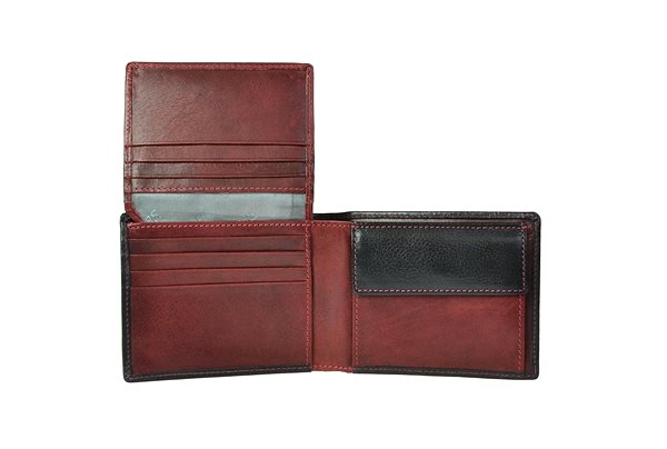 Peňaženka Pánska kožená peněženka SEGALI 907 114 026 čierna/červená Vlastnosti/technológia