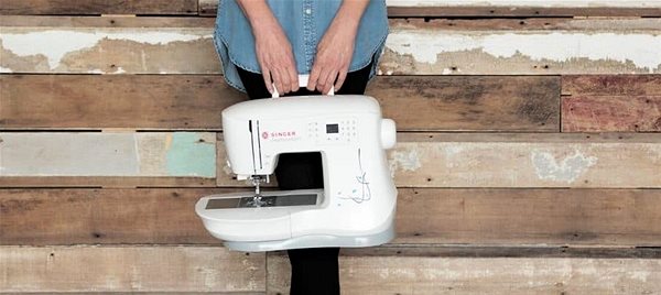 Singer Featherweight C240 sewing machine.
