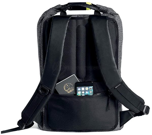 Laptop hátizsák XD Design Bobby Urban Lite anti-theft backpack 15.6 szürke Hátoldal