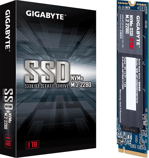 SSD-Festplatte GIGABYTE NVMe SSD 1TB Verpackung/Box