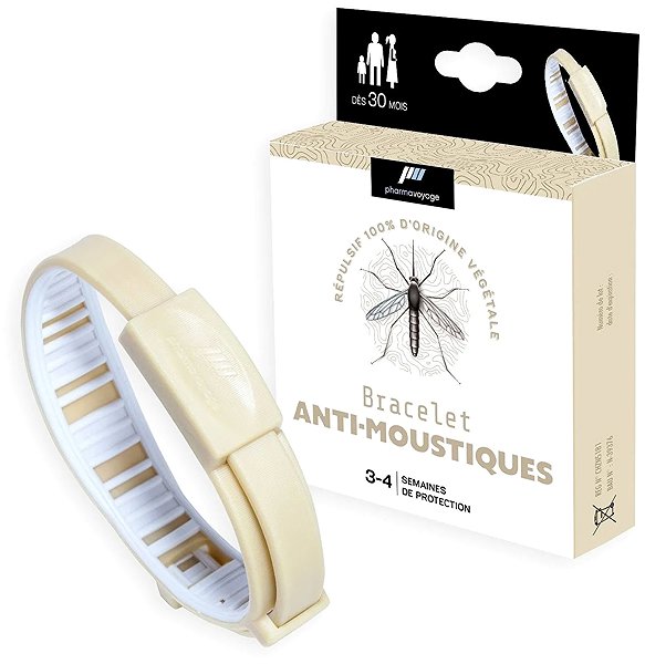 Mosquito bracelet Pharmavoyage Repellent bracelet, ivory .